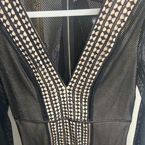 Akira | Black + Nude | SZ: L | SUPER CUTE MINI DRESS